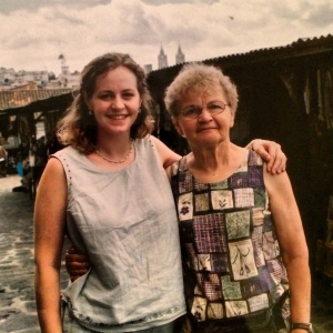 Grandma and I in Ecuador, 2001